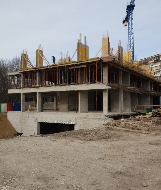 Сграда Далия – напредък на строежа